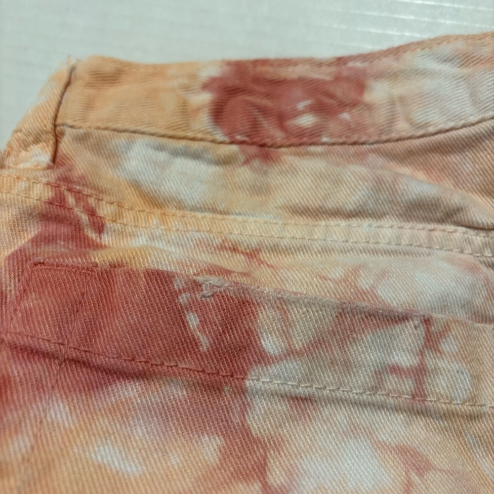 UNIONBAY Callie High Rise Tie‎ Dye Pink Orange Shorts Junior Size 11 - Picture 13 of 15